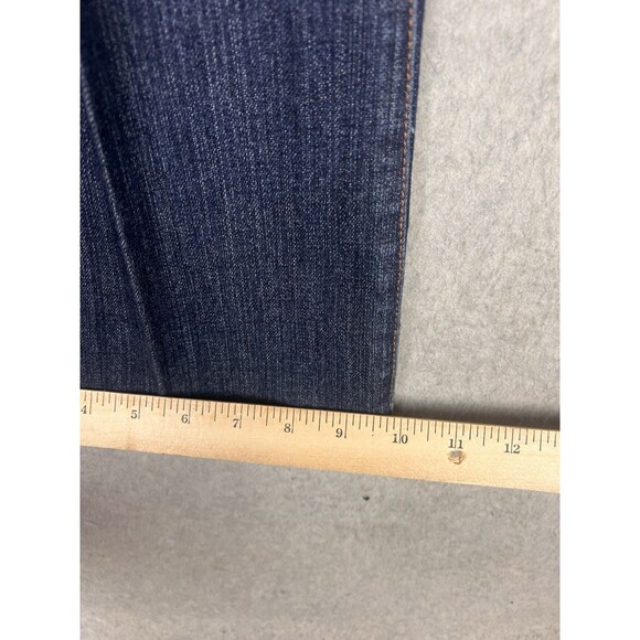 7 For All Mankind Women’s 12 Bootcut Jeans High Rise Denim Embroidered Pockets - Picture 12 of 13